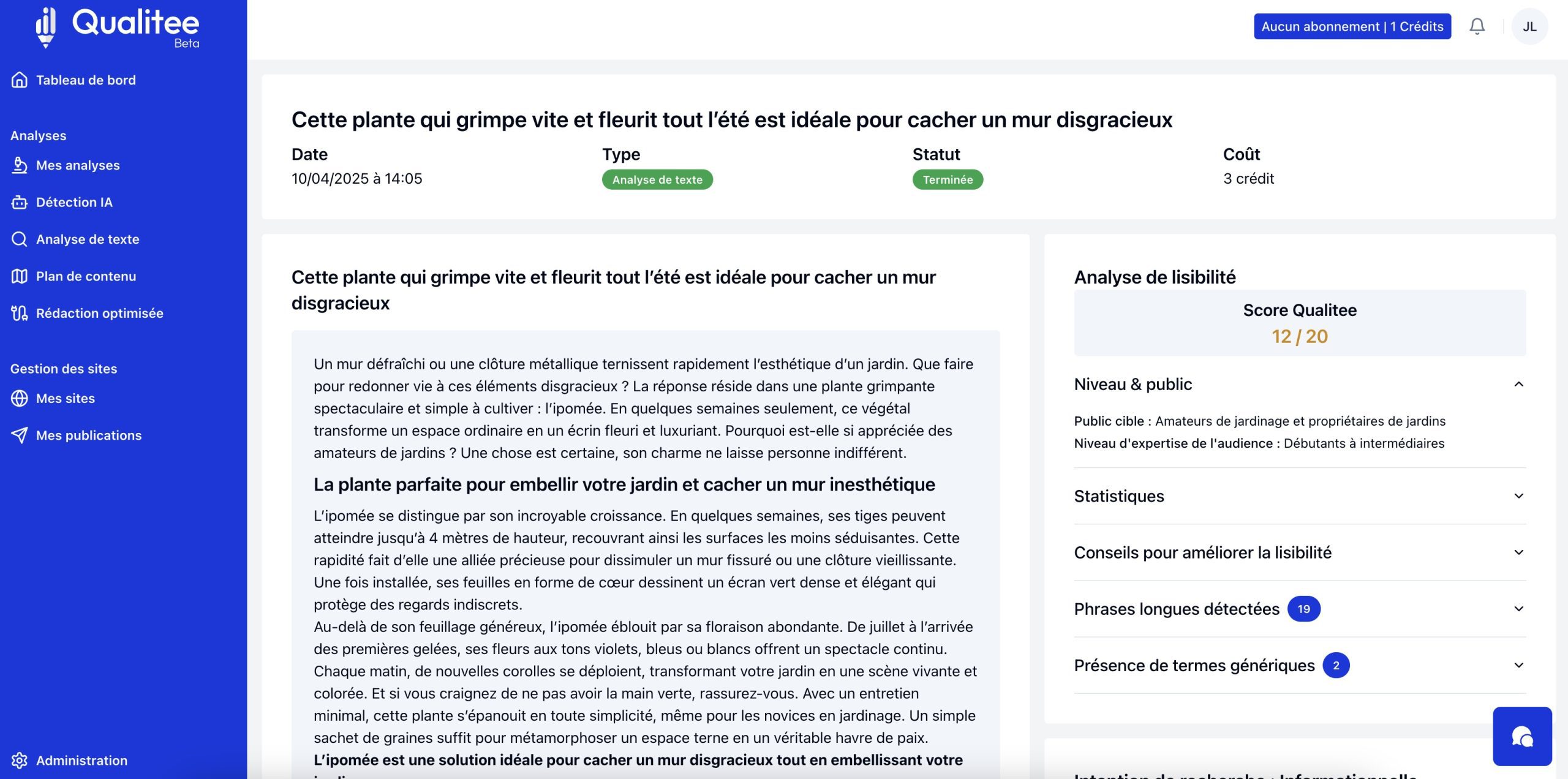 analyse de texte analyse de texte