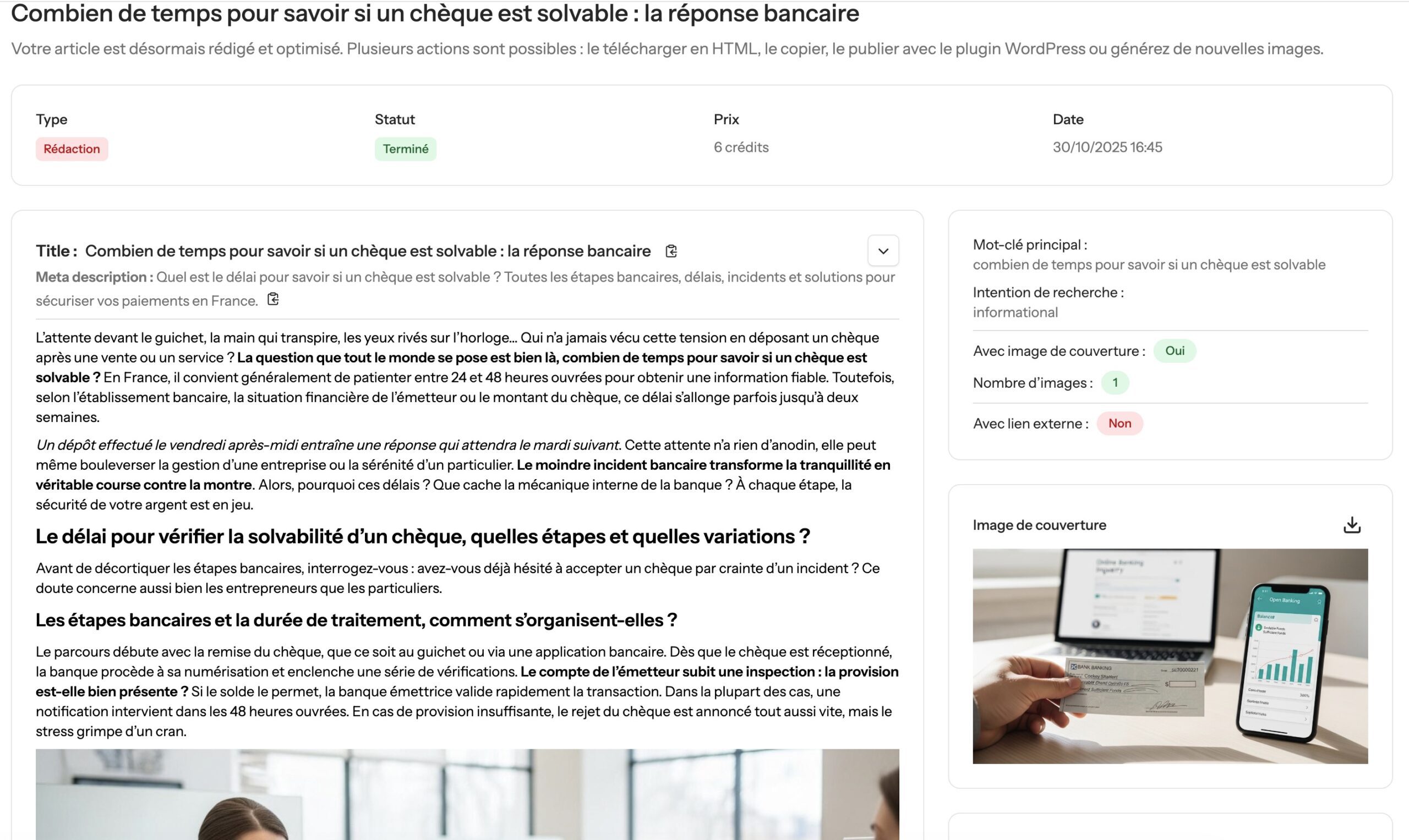 Exemple de contenu Qualitee.io