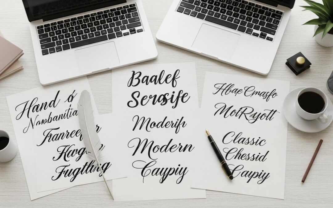 Les polices d&rsquo;écriture incontournables : les 10 styles à privilégier pour sublimer vos contenus