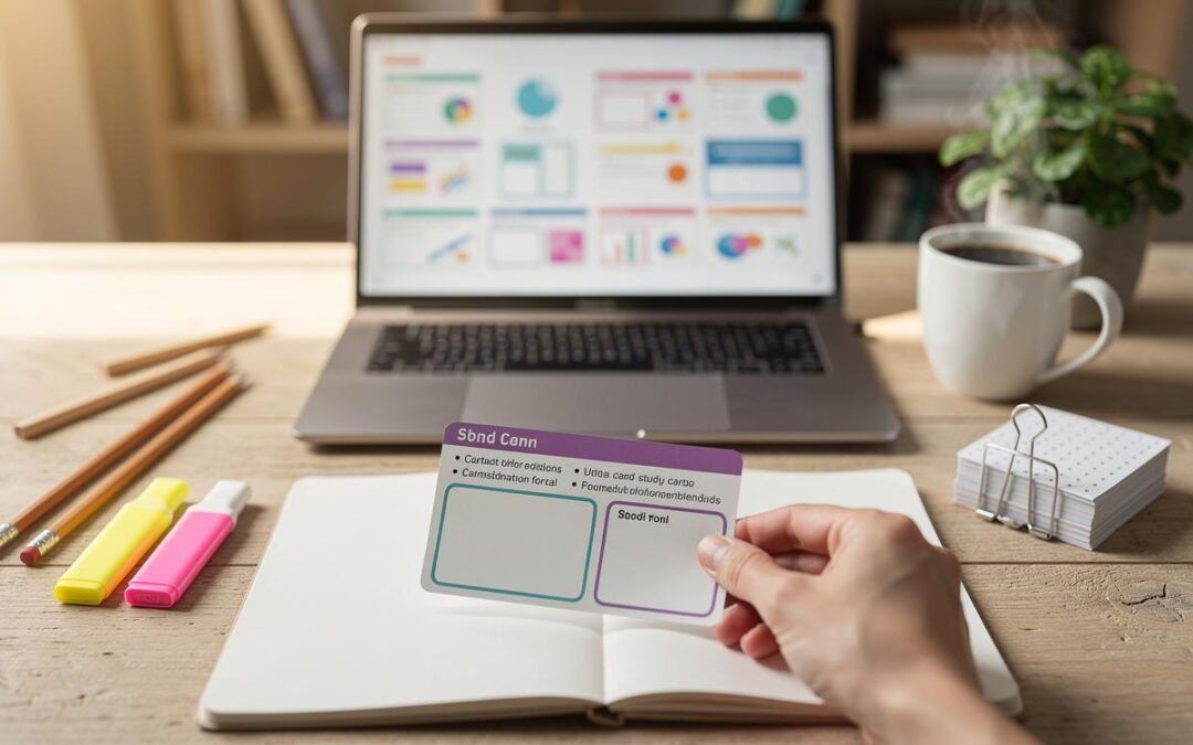 Créer des fiches de révision avec l&rsquo;IA (templates prêts à l’emploi)